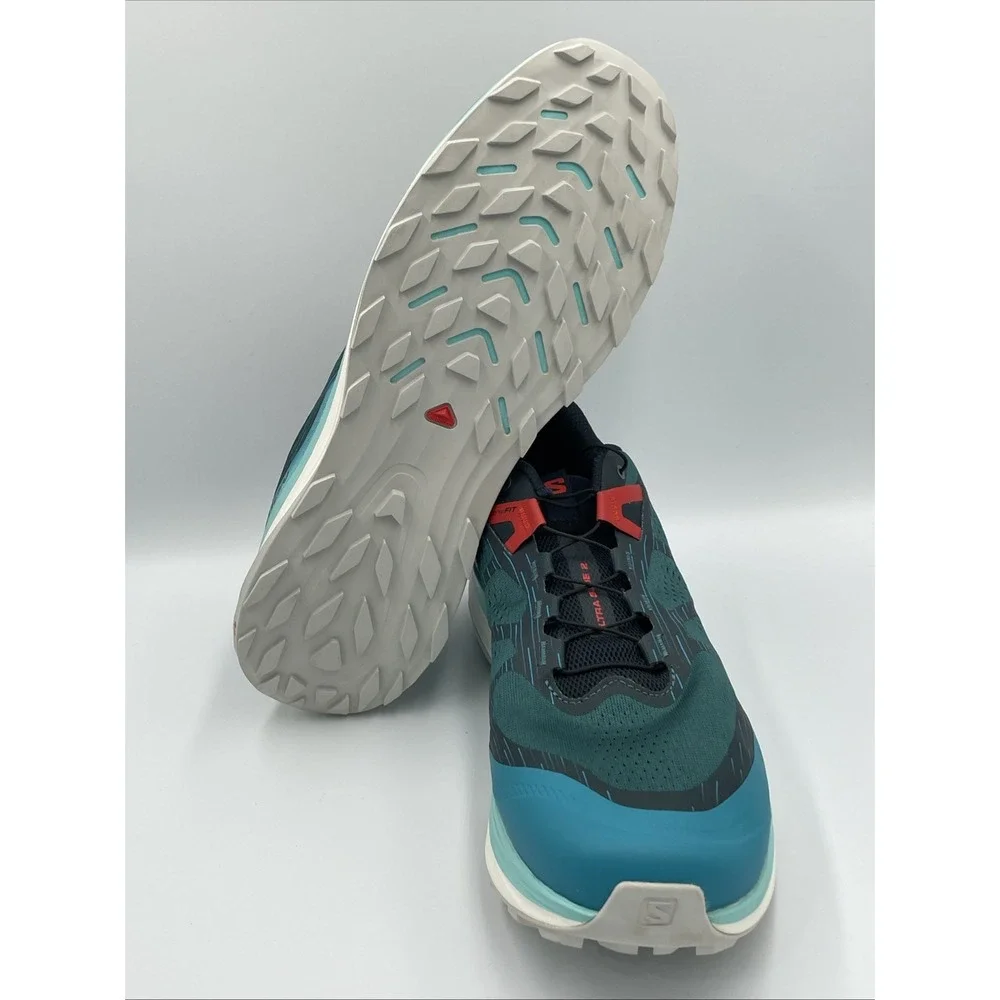 Salomon Ultra Glide 2 Shoes Mens Size 8 Blue Hiking Trail Running Sneakers NEW‎